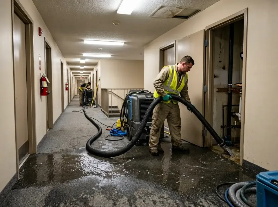 multi-unit-apartment-hallway-f-005 — frequently asked questions, Emergency Burst Pipe Water Extraction & Removal in Plumstea…